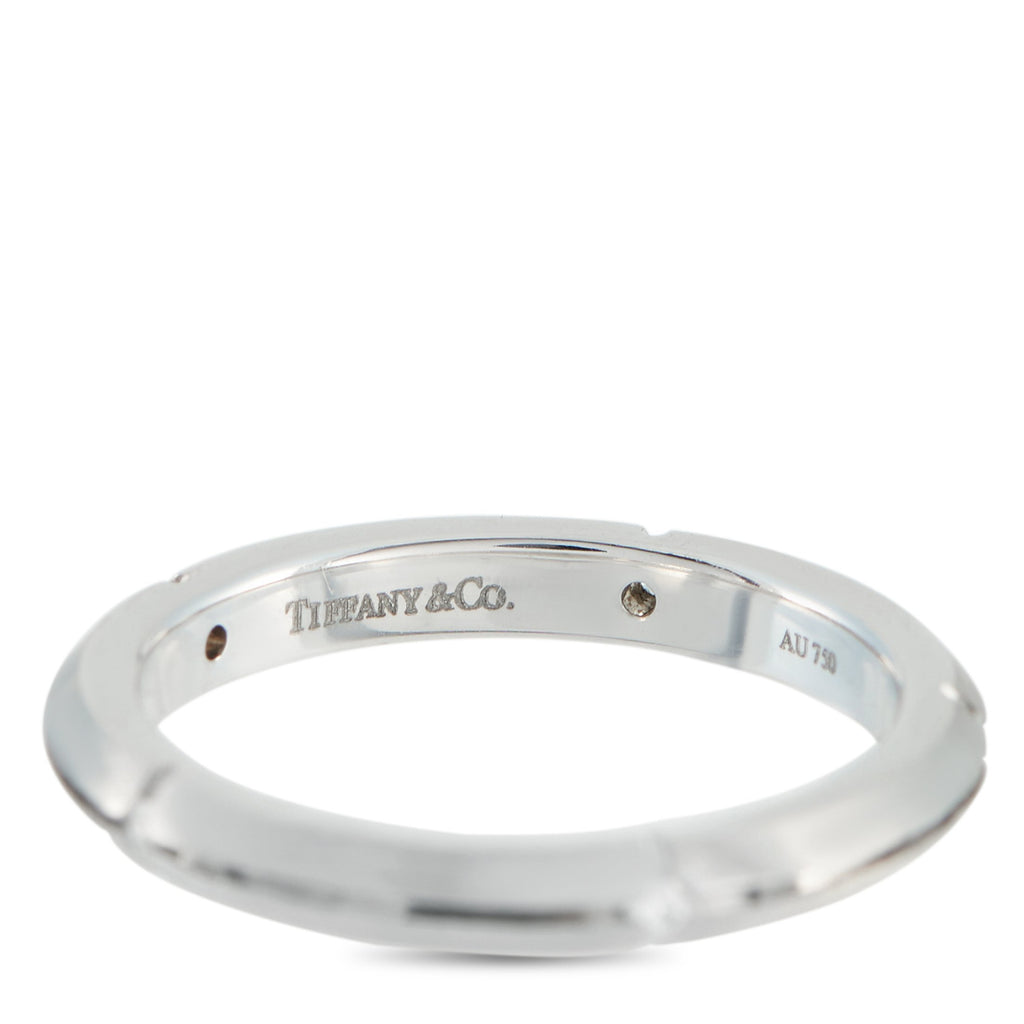 Tiffany & Co. 18K White Gold Diamond Band Ring