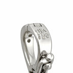 Viking horn brooch back with engraved 18K and clasp