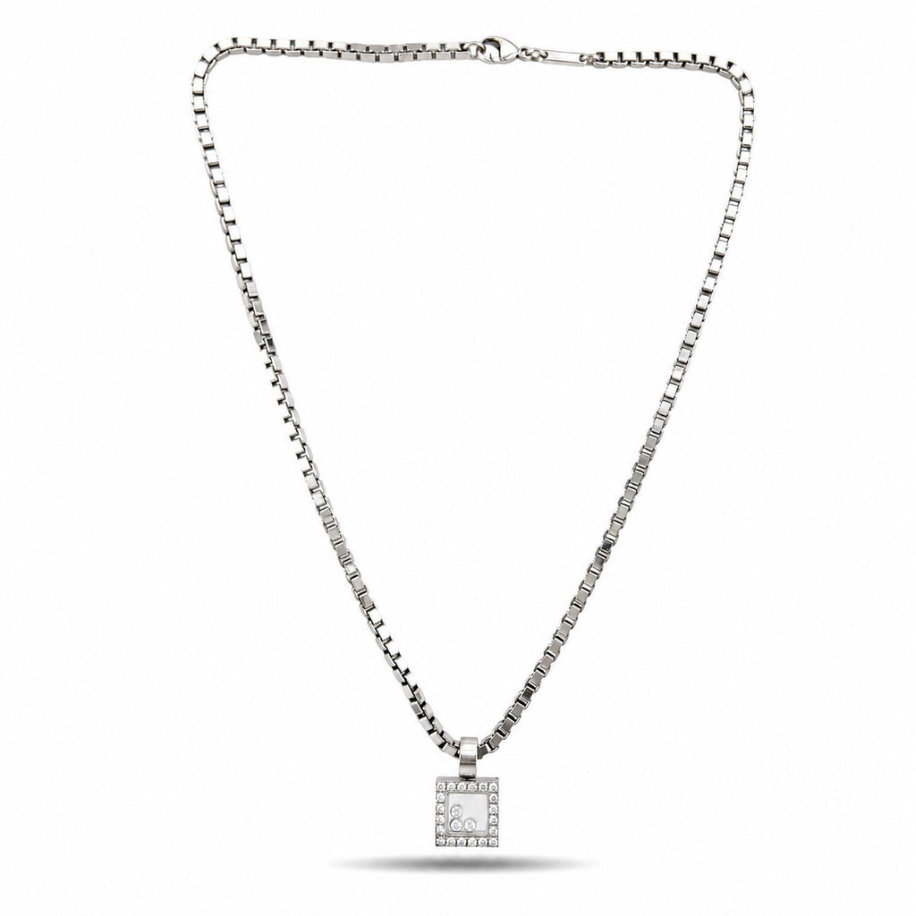 Chopard 18K White Gold 0.60ct Diamond Necklace