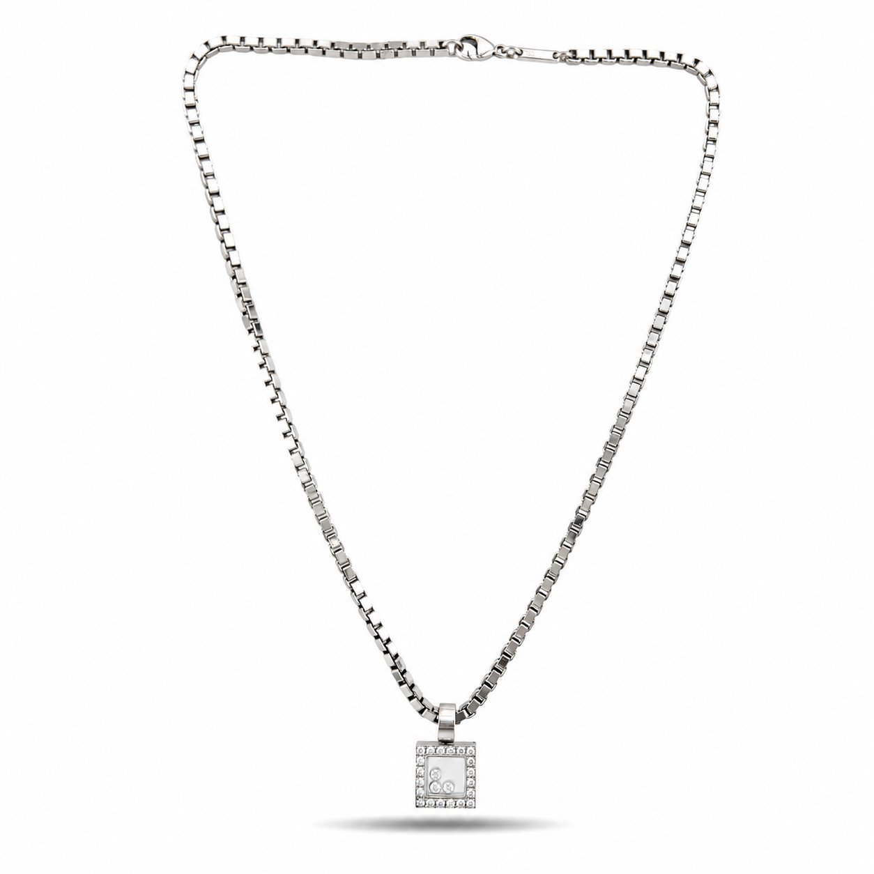 Chopard 18K White Gold 0.60ct Diamond Necklace