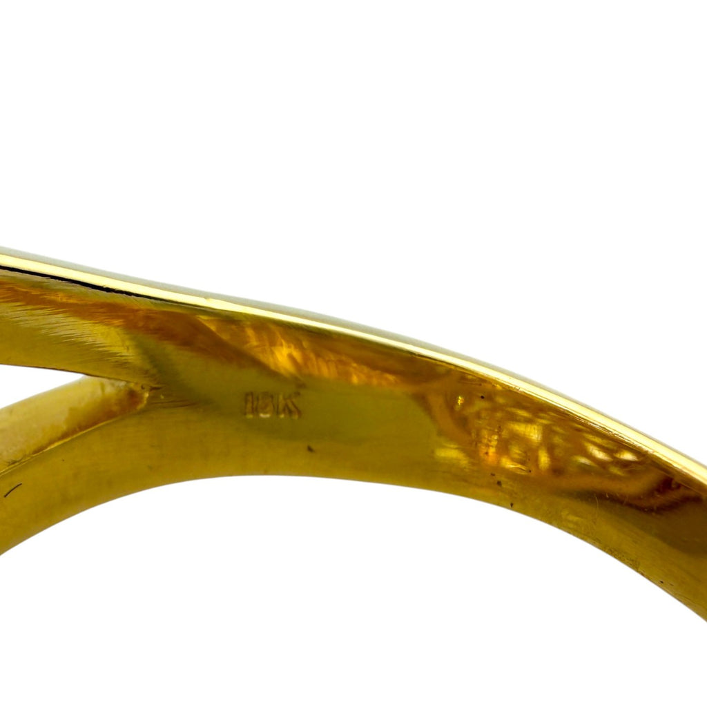 18K Yellow Gold 4.00ct Diamond Statement Ring