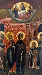 19th Century Russian Icon The Appearance of the Mother of God