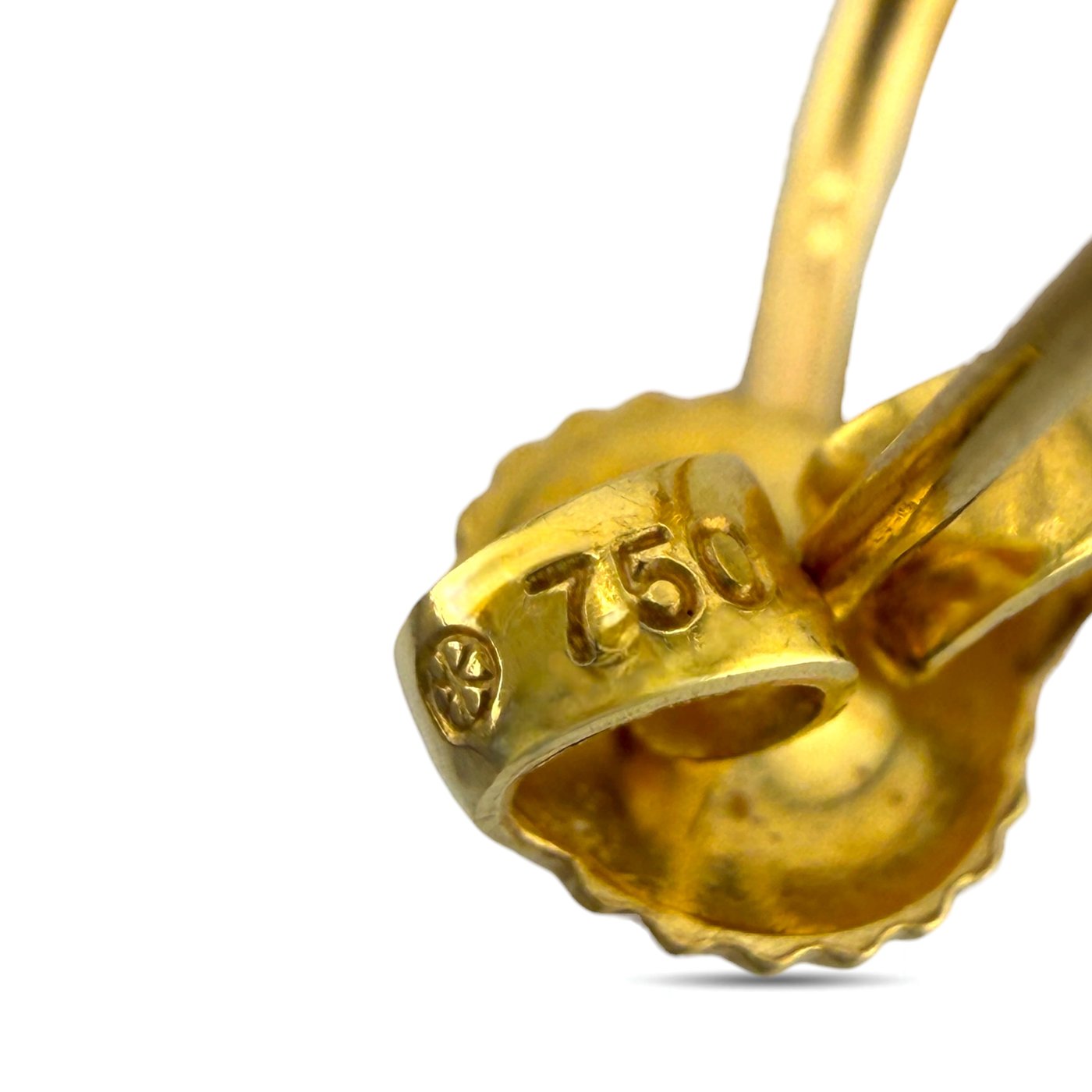 18K Yellow Gold 1.70ct Diamond Hoop Earrings