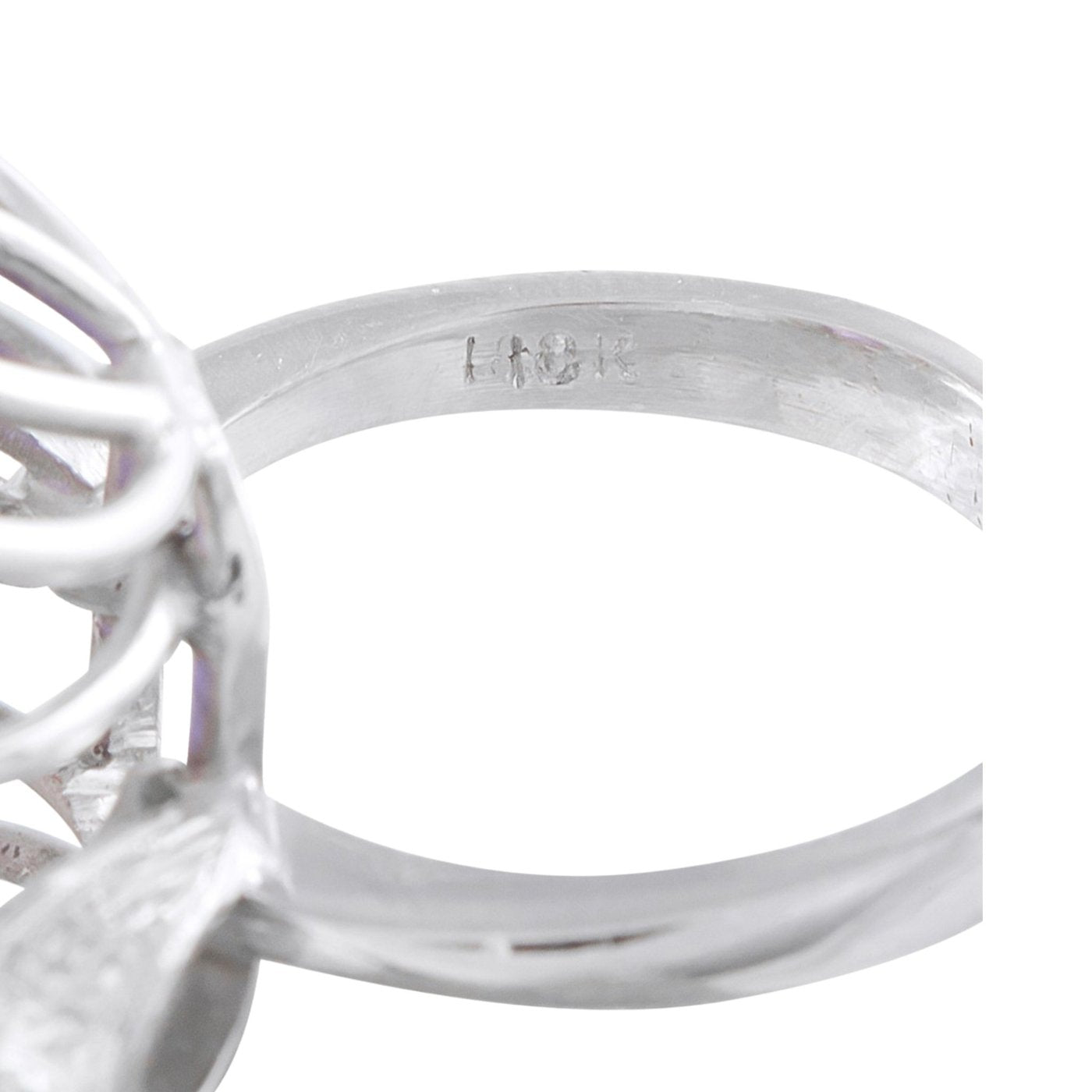 18K White Gold Diamond and Tanzanite Ring