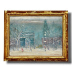 Washington Square Park in Winter Painting
