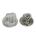18K White Gold 8.00ct Diamond Huggie Earrings