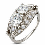 14K White Gold & 0.70ct Diamond Ring