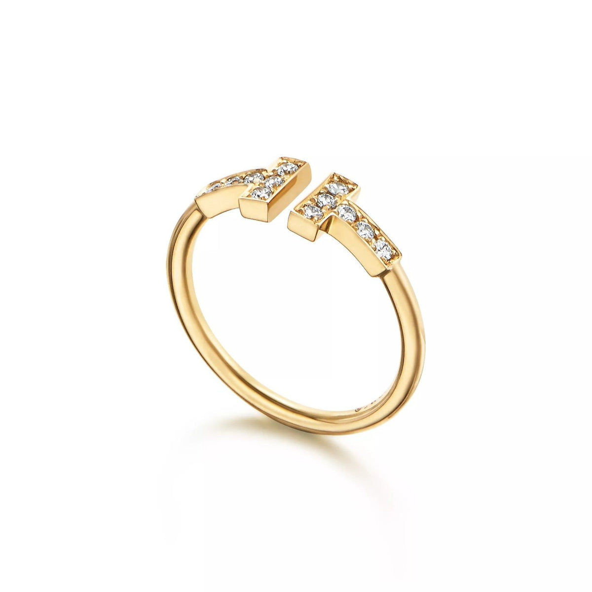 Tiffany & Co. T Wire 18K yellow gold diamond ring