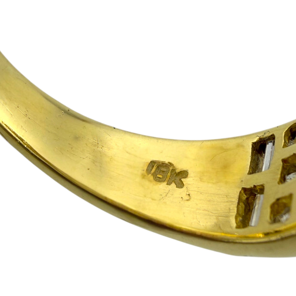 18K Yellow Gold 0.5ct Diamond Ring