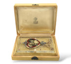 Imperial Russian K. Faberge 56K Gold Enamel and Diamond Photo Frame