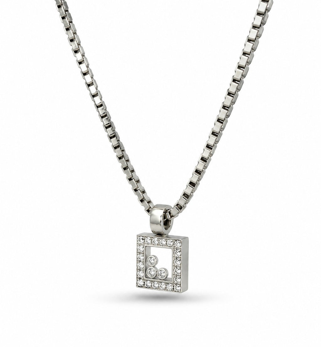 Chopard 18K White Gold 0.60ct Diamond Necklace