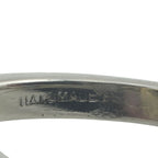 18K White Gold 3.5ct Diamond and 3ct Sapphire Art Deco Ring