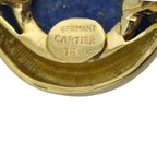 Vintage Cartier 18K Yellow Gold Lapis Lazuli Ring