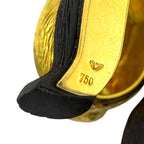 18K Yellow Gold Gallopin Geneve Panda Brooch with Wood