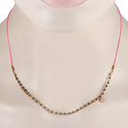 Aaron Basha 18K Rose Gold 1.30ct Black Diamond Necklace