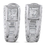 Adler 18K White Gold 4.70ct Diamond Clip-On Earrings