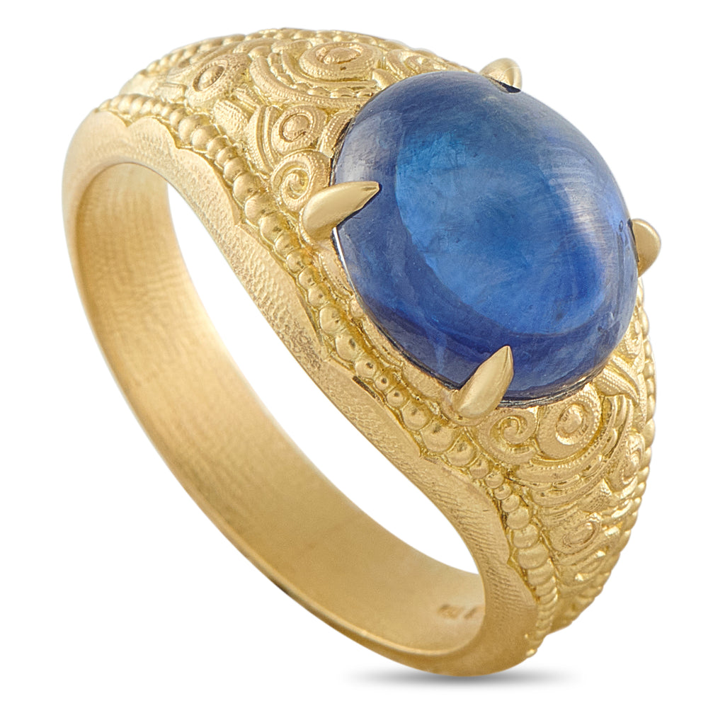 ALEX SEPKUS18K Yellow Gold 4.32ct Sapphire Ring