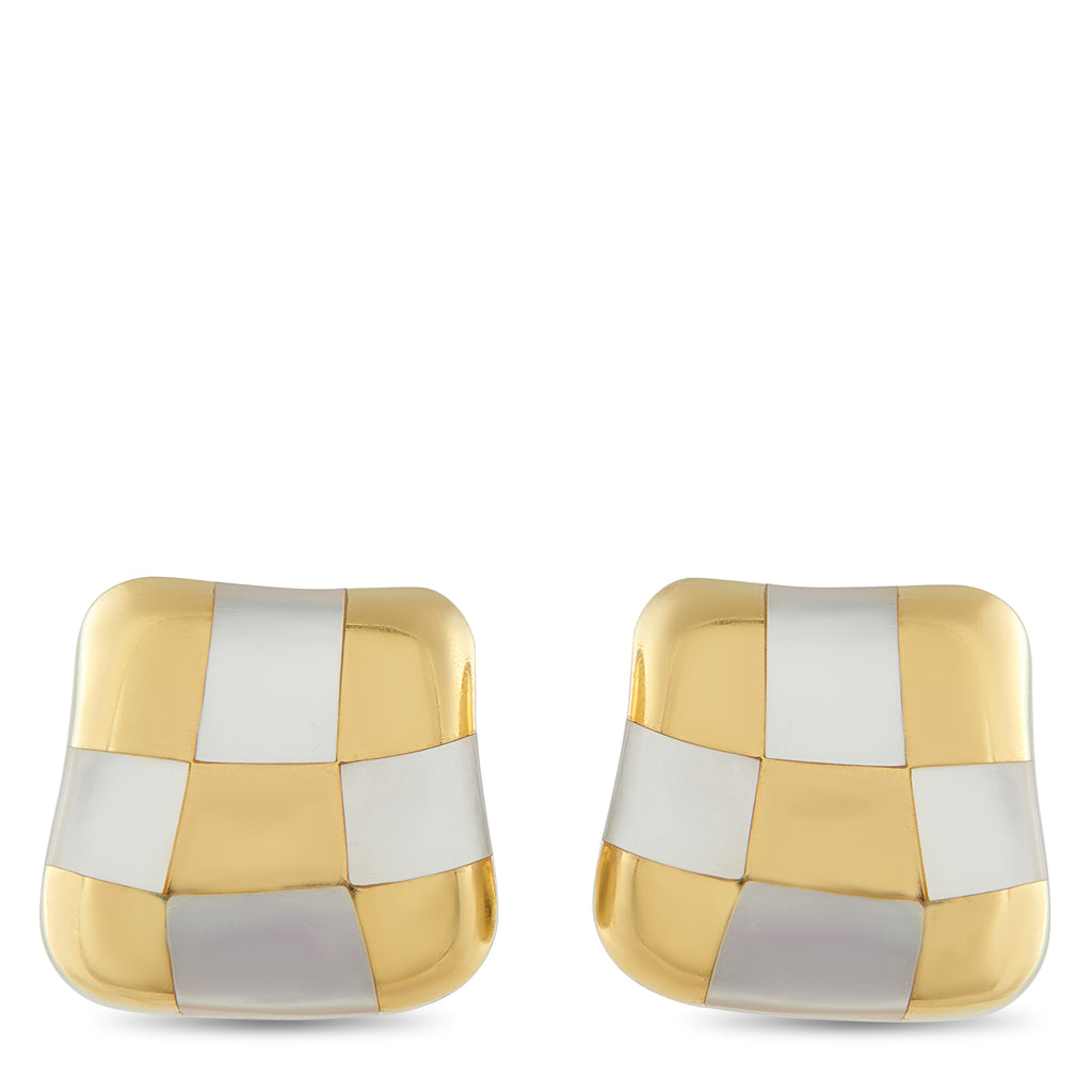 ANGELA CUMMINGS 18K Yellow Gold Clip-On Earrings