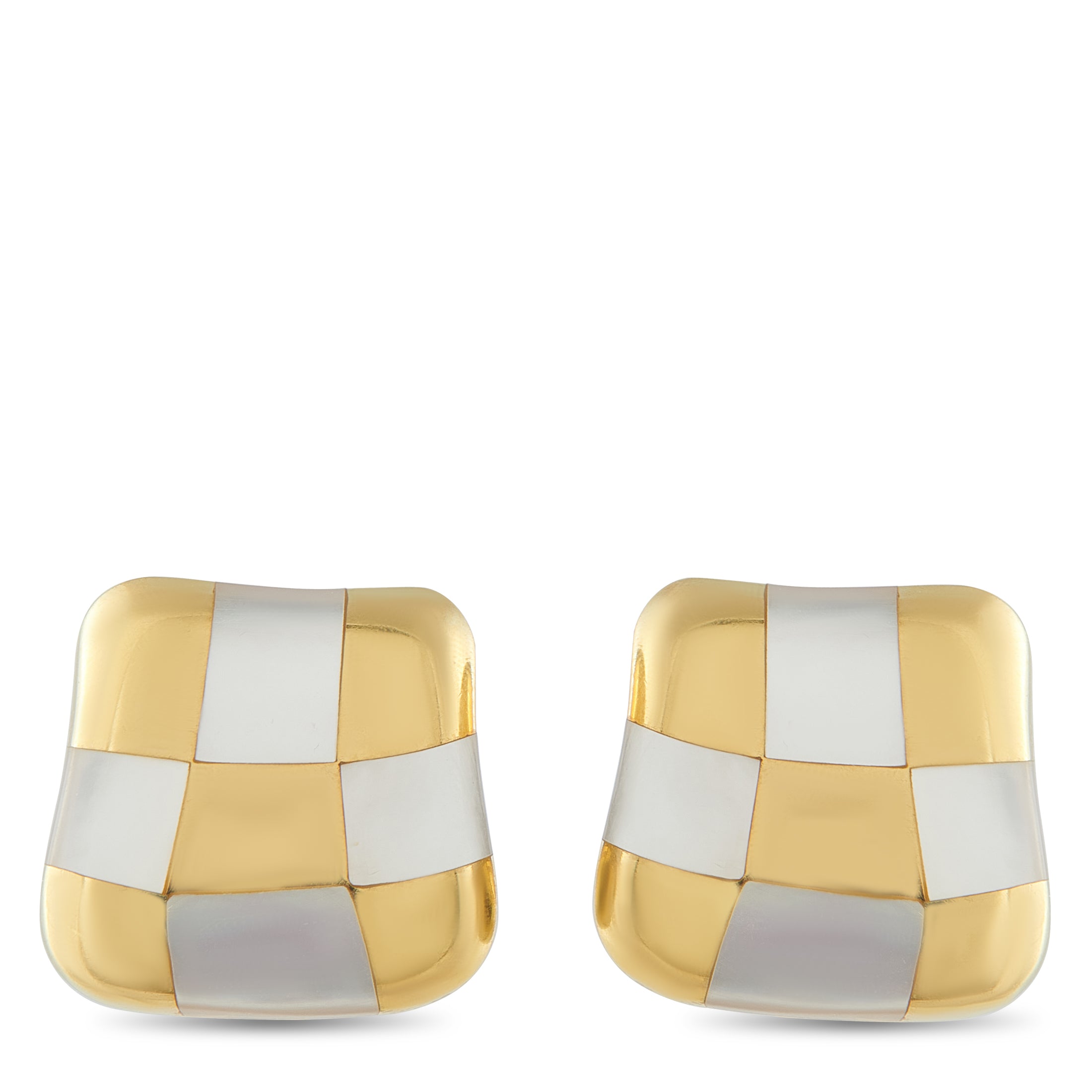 ANGELA CUMMINGS 18K Yellow Gold Clip-On Earrings