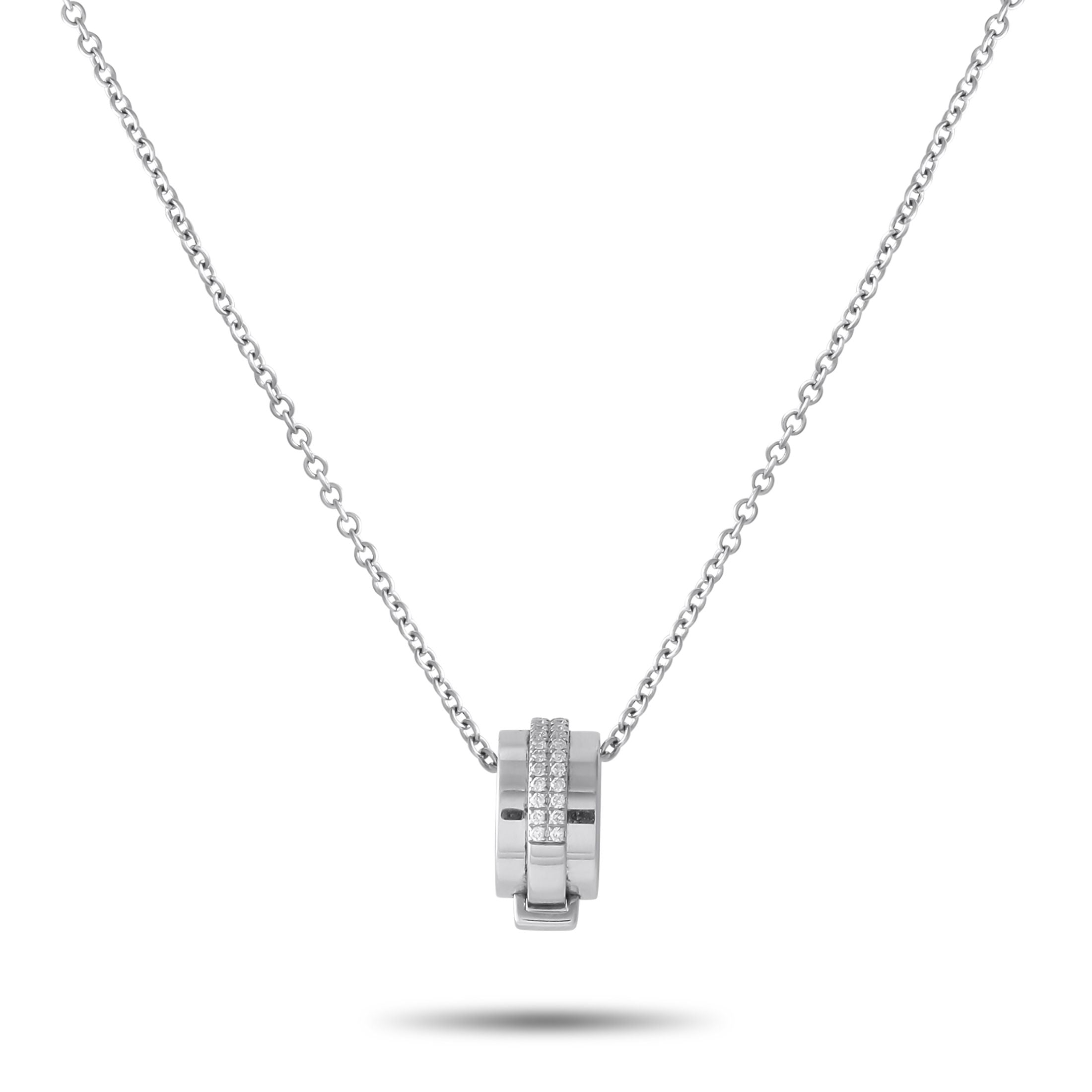 Asprey18K White Gold 0.25ct Diamond Necklace – This Asprey Necklace is ideal for anyone with an elegant, understated aestheti