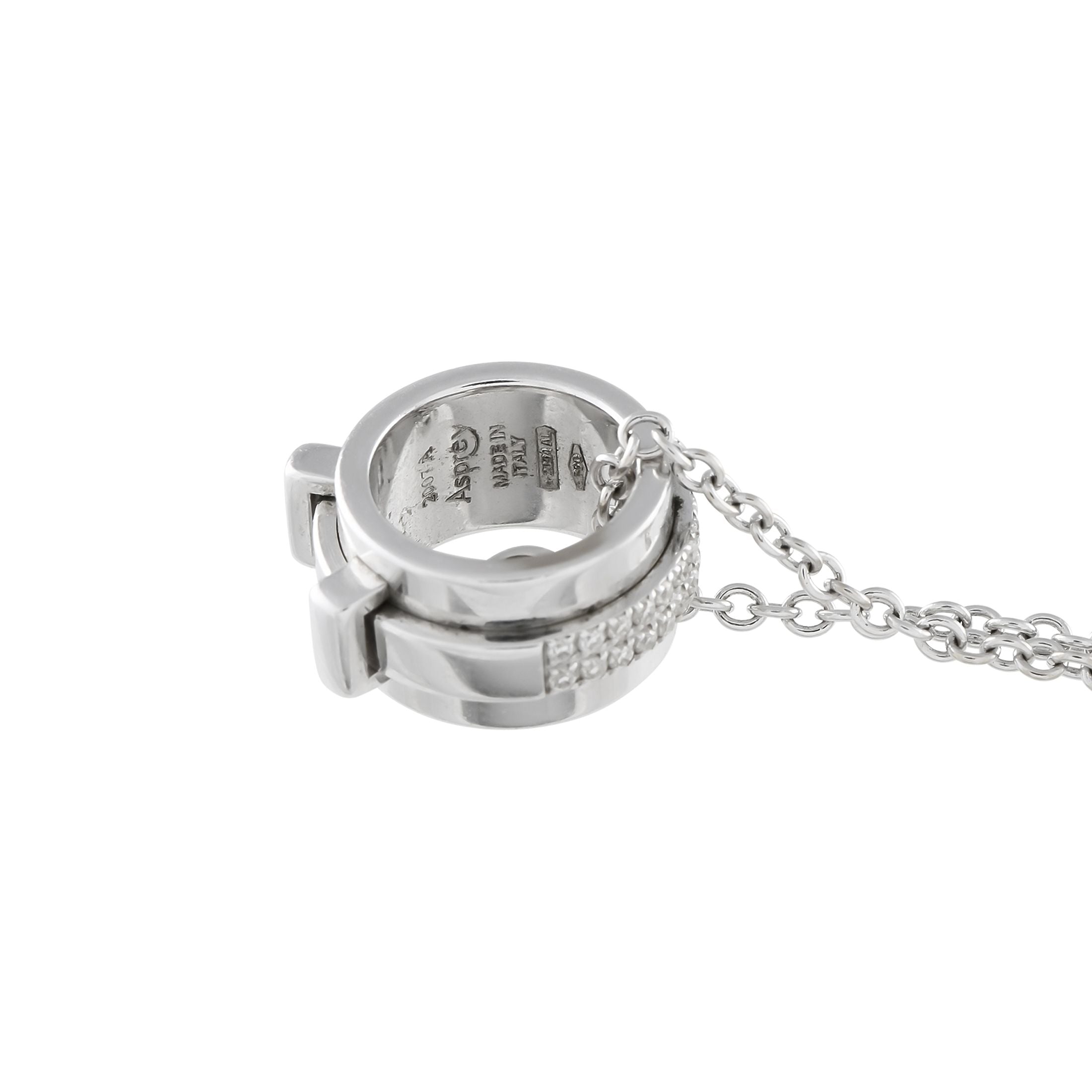 Asprey18K White Gold 0.25ct Diamond Necklace