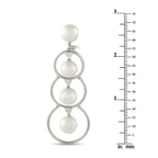 Assael 18K White Gold 0.55ct Diamond and Pearl Clip-On Earrings