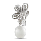 Assael 18K White Gold 5.24ct Diamond and Pearl Clip-On Earrings