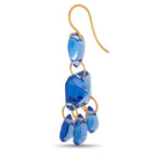 Baccarat18K Yellow Gold Blue Crystal Necklace