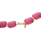 Baccarat18K Yellow Gold Red Crystal Necklace