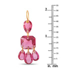 Baccarat18K Yellow Gold Red Crystal Necklace