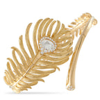 BOUCHERON Plume de Paon 18K Yellow Gold Diamond Bracelet