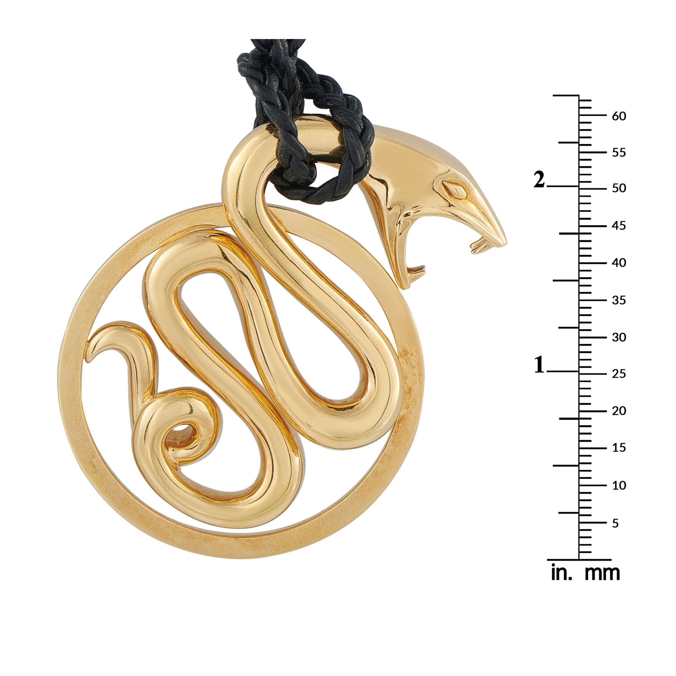 Boucheron 18K Yellow Gold Serpent Cord Necklace