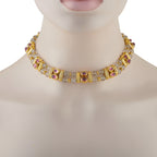 Boucheron 18K Yellow Gold Tourmaline and Rock Crystal Necklace
