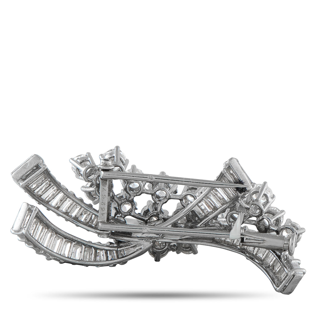 Boucheron Platinum 4.25ct Diamond Brooch