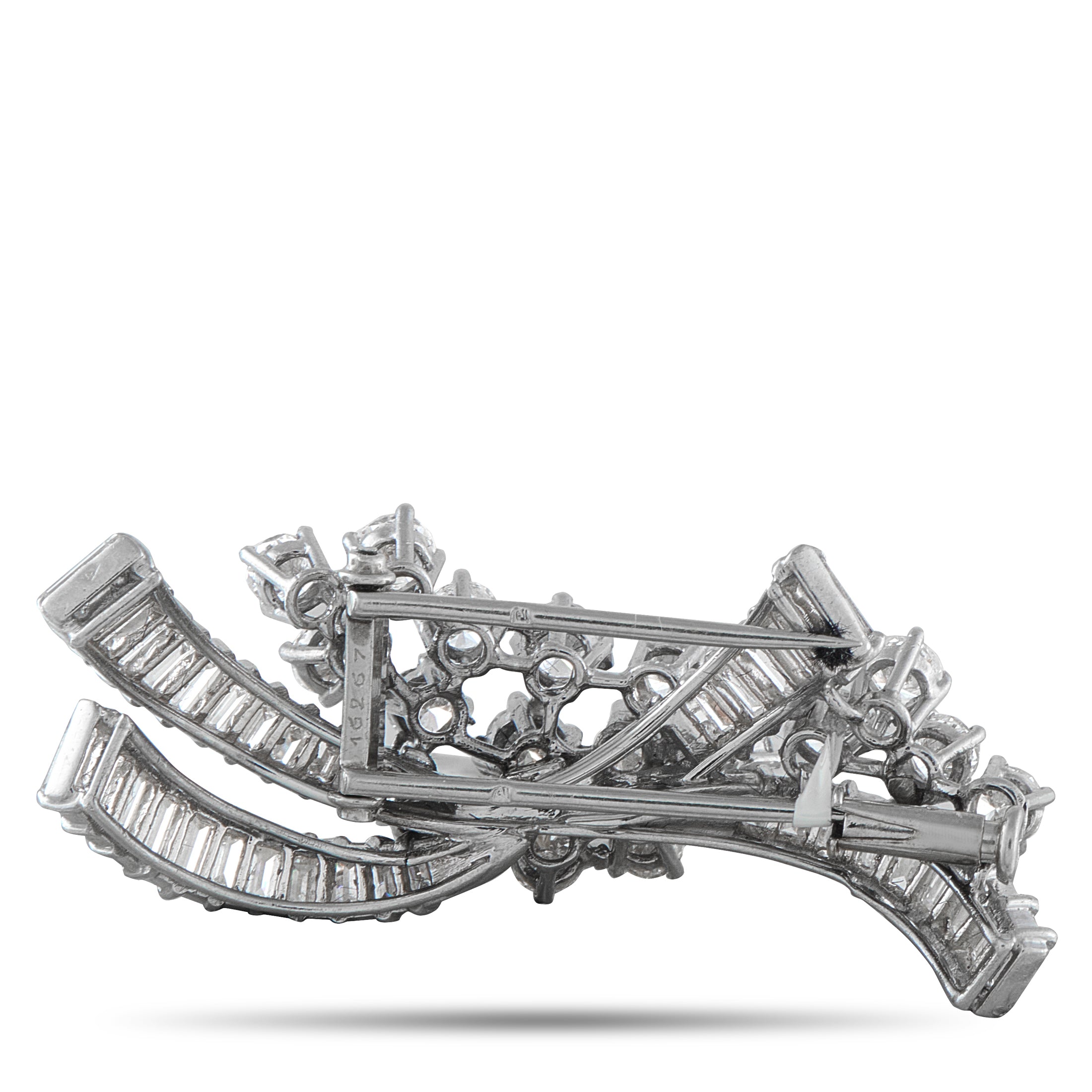 Boucheron Platinum 4.25ct Diamond Brooch