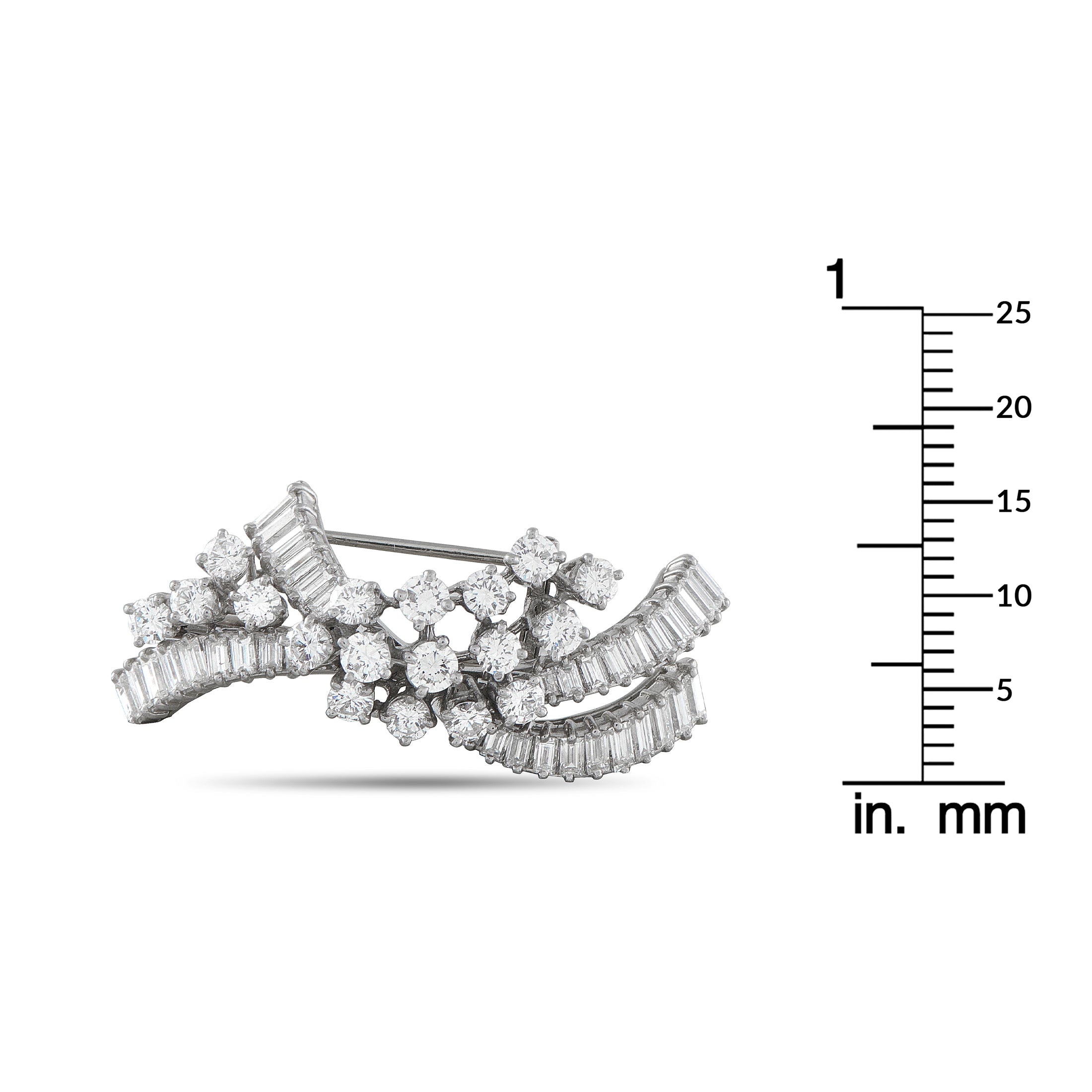 Boucheron Platinum 4.25ct Diamond Brooch