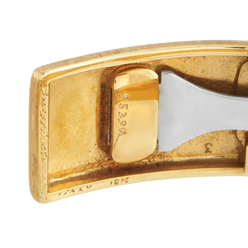 BuccellatiMacri 18K Yellow Gold Diamond Cuff Bracelet