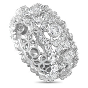 Buccellati Vintage 18K White Gold 1.12ct Diamond Ring