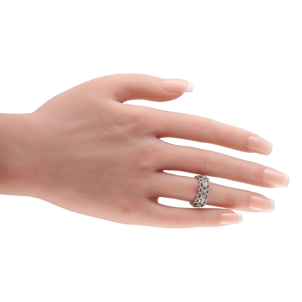 Buccellati Vintage 18K White Gold 1.12ct Diamond Ring