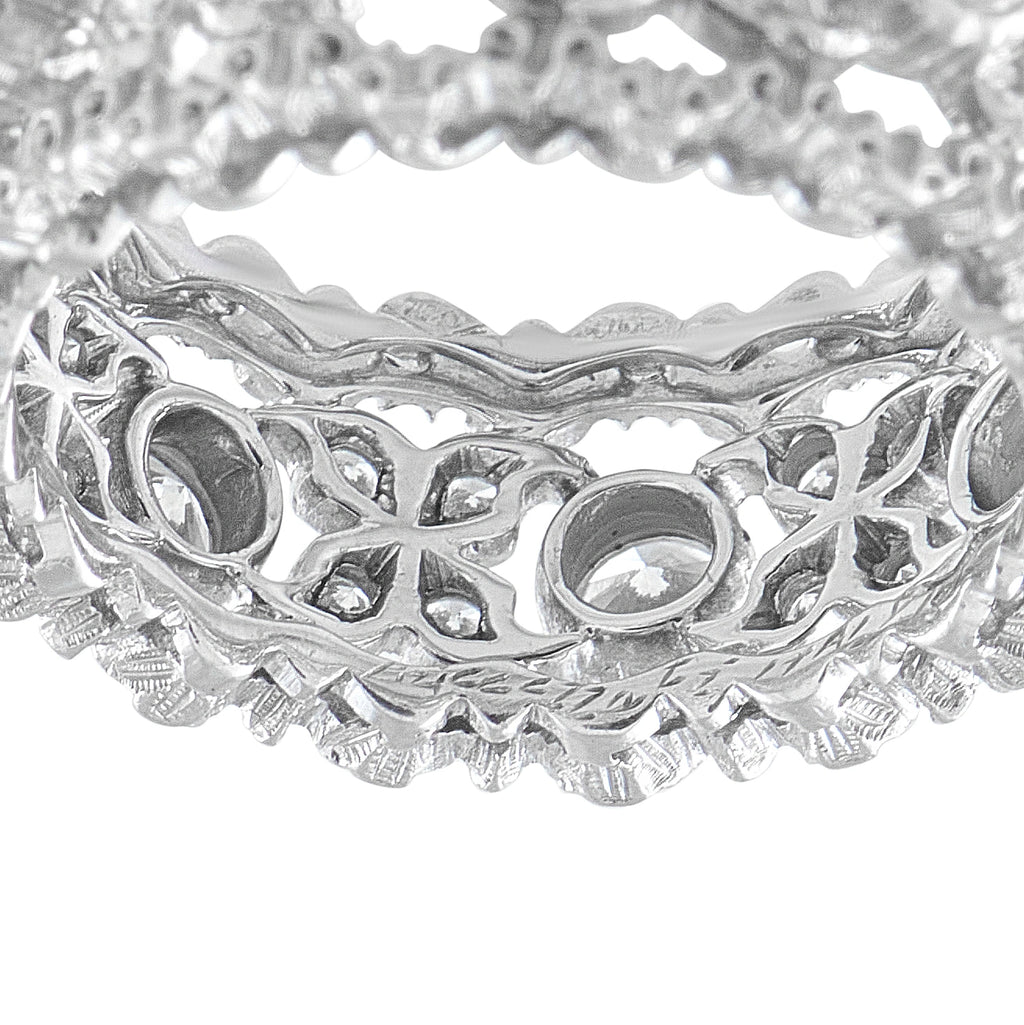 Buccellati Vintage 18K White Gold 1.12ct Diamond Ring