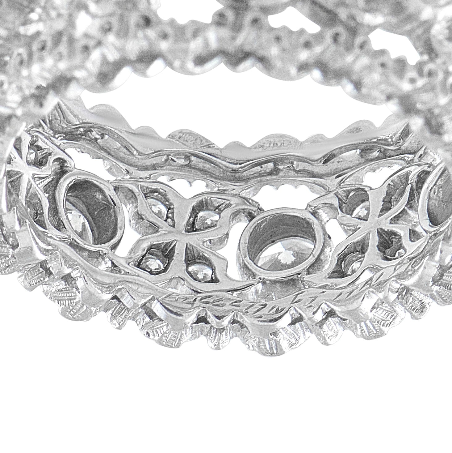 Buccellati Vintage 18K White Gold 1.12ct Diamond Ring