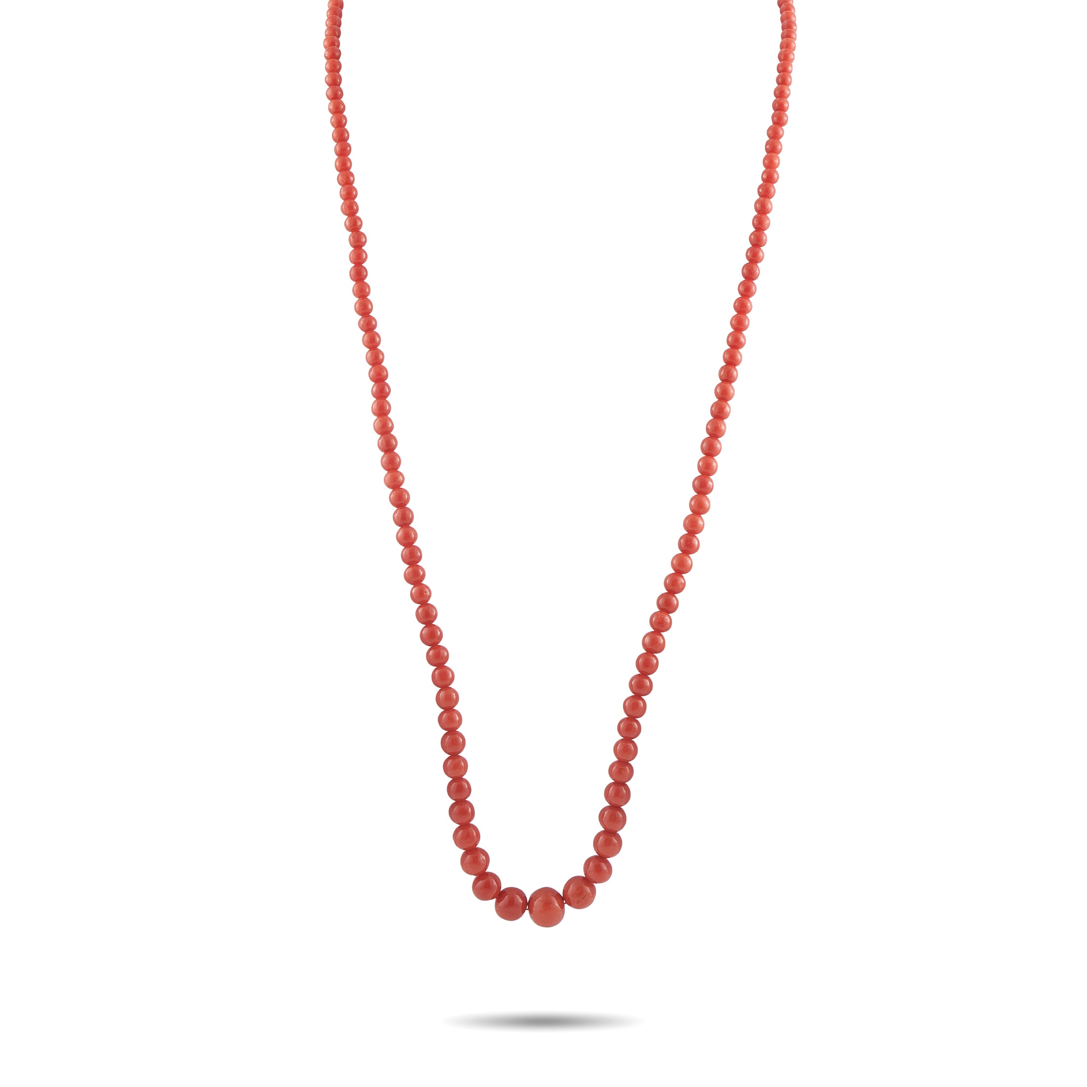 Buccellati18K White and Yellow Gold Coral Necklace – A series of Coral beads make this vibrant Buccellati necklace impossible