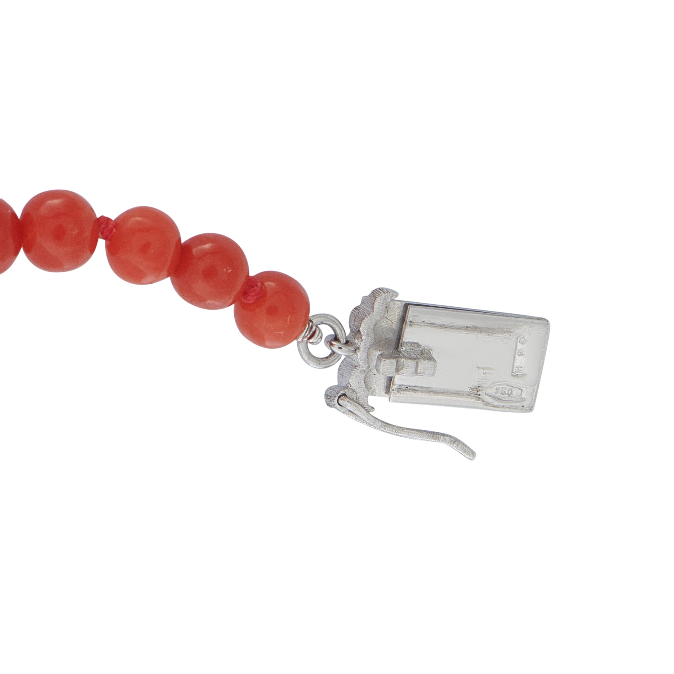 Buccellati 18K White and Yellow Gold Coral Necklace