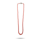 Buccellati 18K White and Yellow Gold Coral Necklace