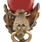 Buccellati 18K Yellow Gold Coral Clip-On Earrings