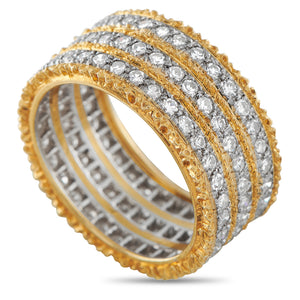 Buccellati 18K Yellow Gold 1.65ct Diamond Ring