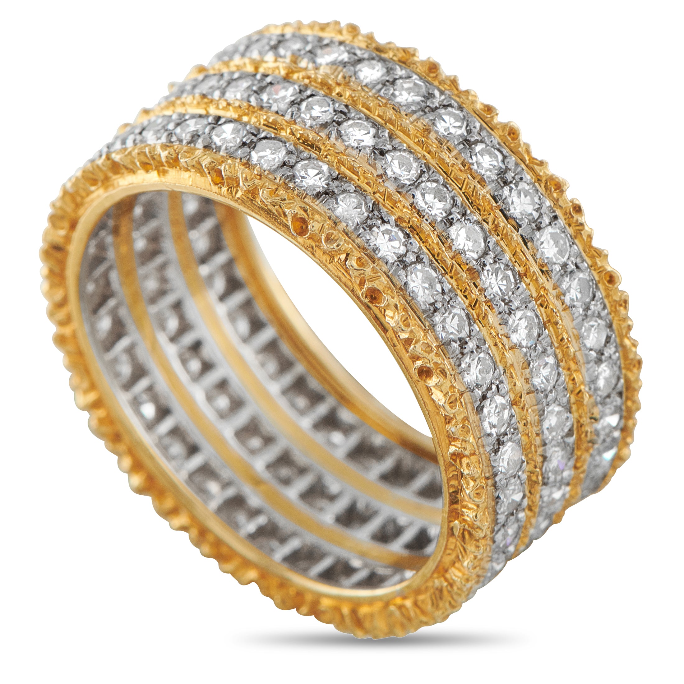 Buccellati 18K Yellow Gold 1.65ct Diamond Ring