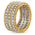 BUCCELLATI 18K Yellow Gold 1.65ct Diamond Ring