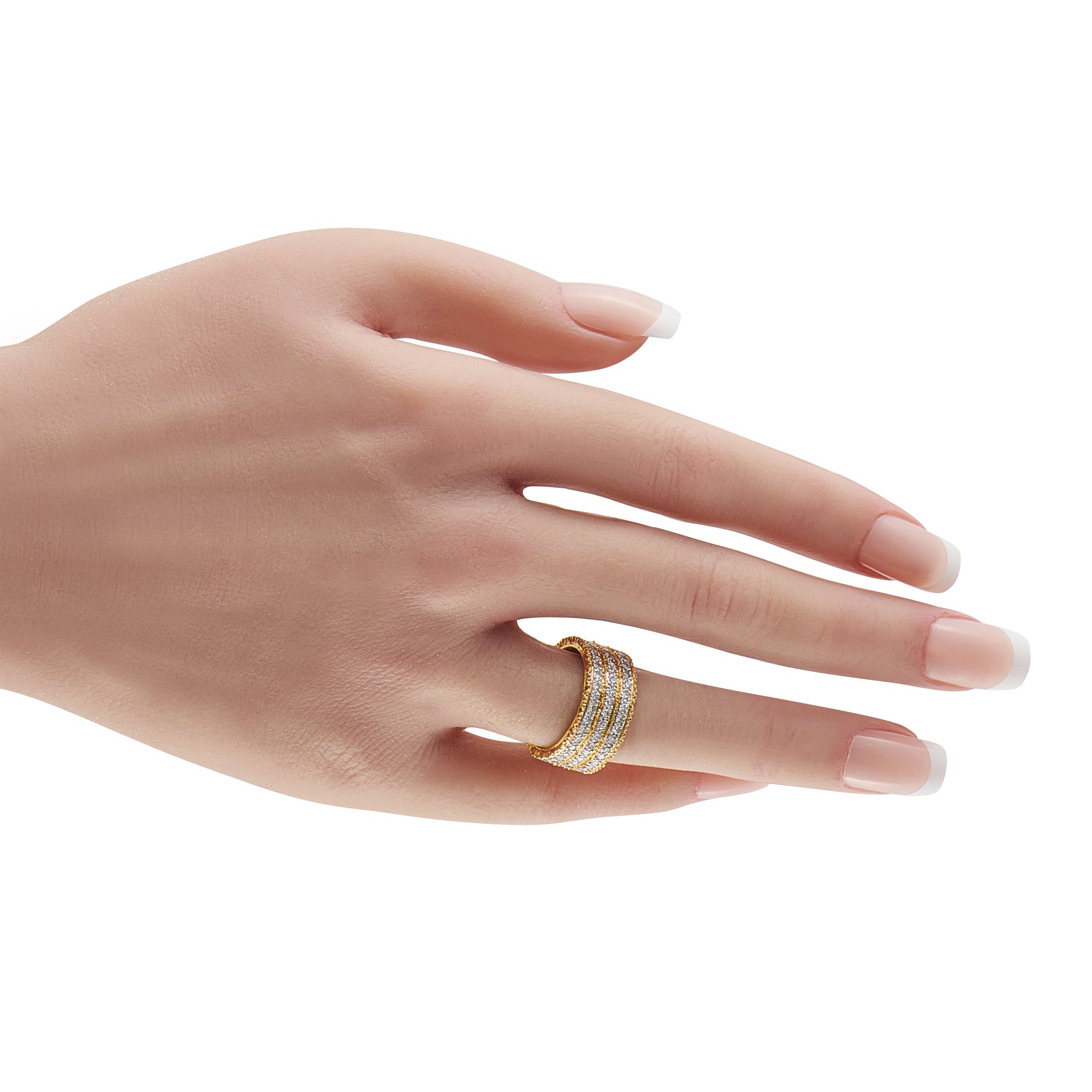BUCCELLATI 18K Yellow Gold 1.65ct Diamond Ring