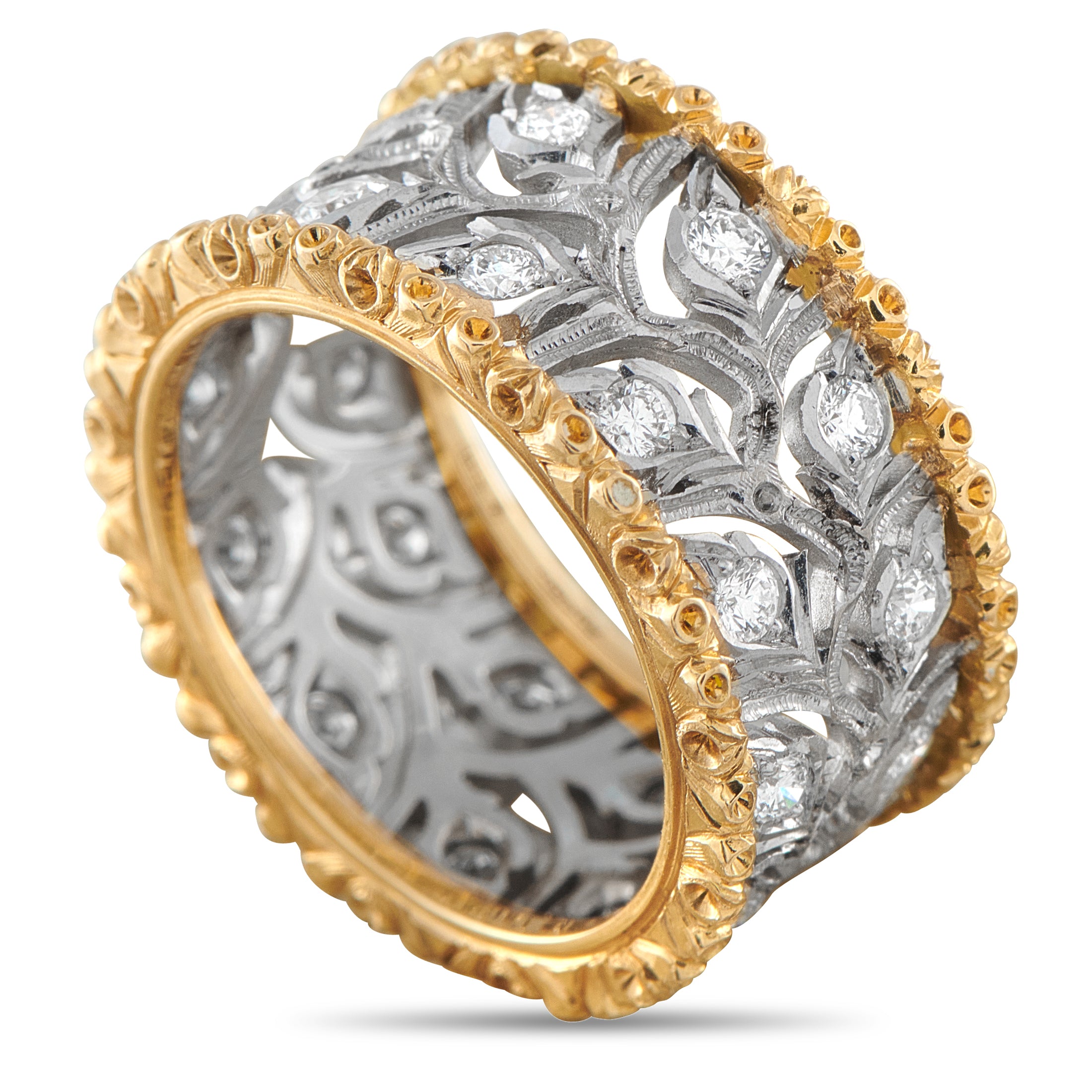 Buccellati18K Yellow Gold 0.68ct Diamond Band